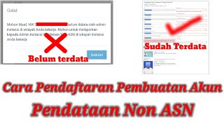 🔴Langkah pendaftaran pembuatan akun pendataan Non ASN Lewat Hp