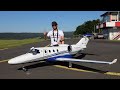 Homemade RC Cessna Citation M2, Maiden flight