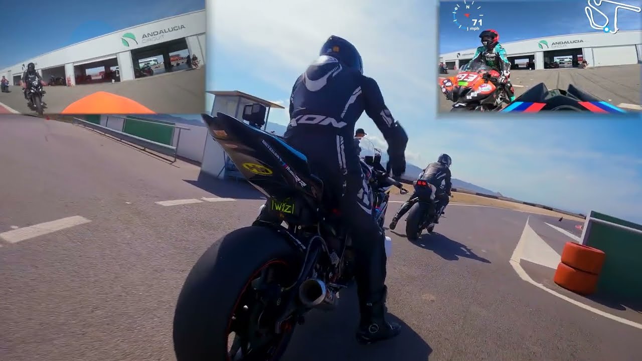 Learning Andalucia Circuit - Spain - FE Trackday 09 10 23 - Brian S1000rr -Paul R6 and Steve S1000rr