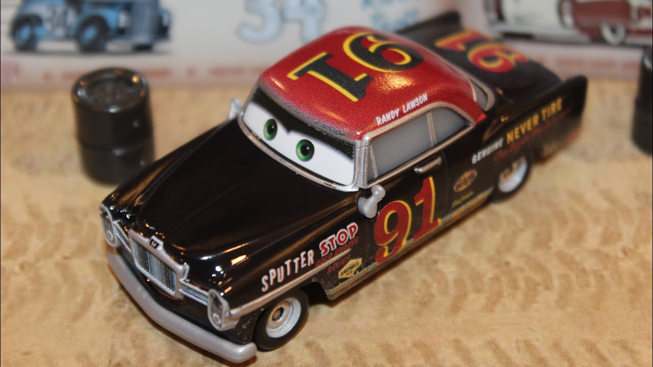 Mattel Disney Cars 3 Randy Lawson (Doc's Racing Days) Retro Piston Cup Sputter Stop YouTube Mattel Disney Cars 3 Randy Lawson (Doc's Racing Days) Retro Piston Cup Sputter Stop YouTube
