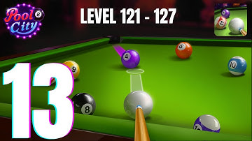 Pooking - Billiards City -Part 13 - Walkthrough - All Combo - Levels 121 - 127 - Android Gameplay HD