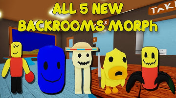 UPDATE - How To Find ALL 5 NEW BACKROOMS MORPHS in Find The Backrooms Morphs