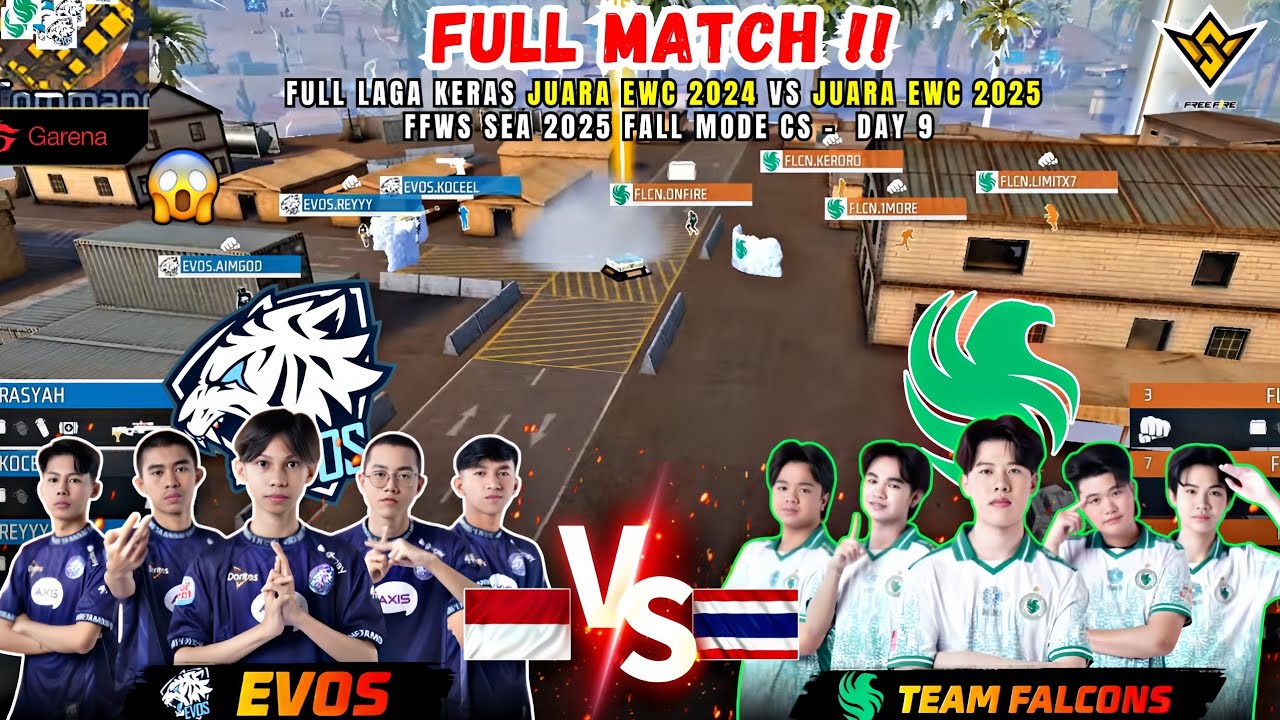 EVOS DIVINE VS FALCON‼️Double Elimination Day 9 | CS Mode | FFWS Sea 2025 Fall