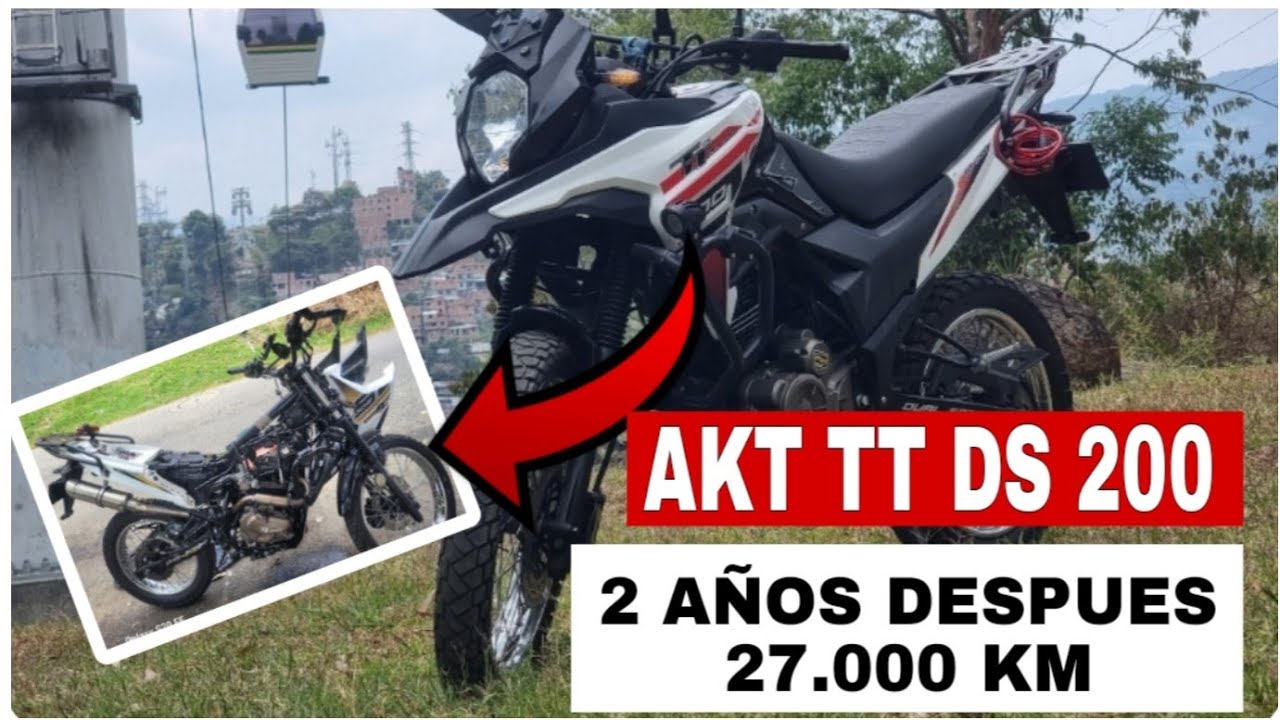 AKT DS 200 ¿BUENA O MALA? 2 AÑOS DE MUCHO USO 🔥🔥