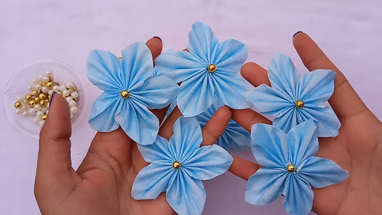 How to Make a Flower with Face Mask Diy viral YouTube
