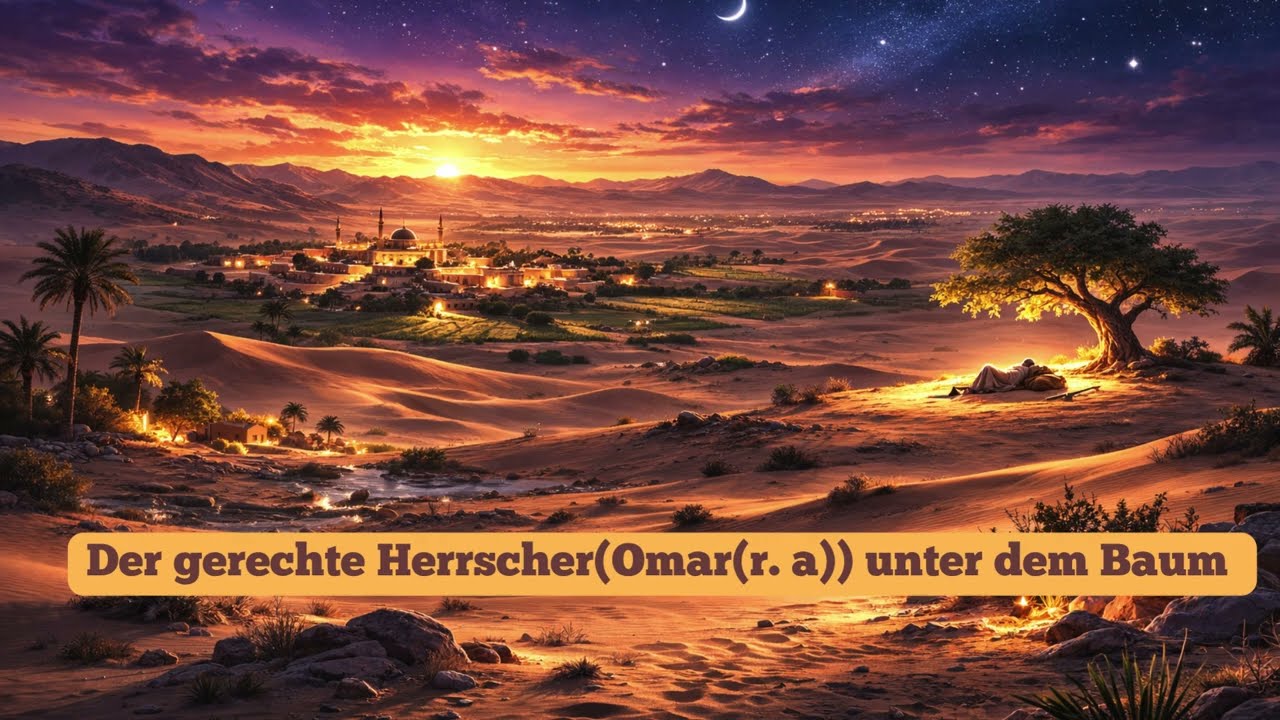 Gute-Nacht-Geschichte: Der gerechte Herrscher (Omar-Bin-Khattab(r. a))unter dem Baum 🌙