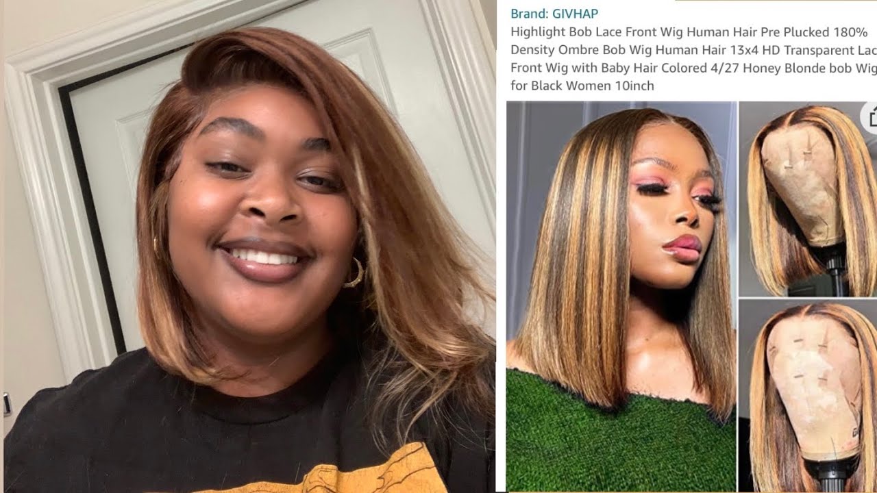 AMAZON WIG INSTALLATION | TRYING HIGHLIGHTS FOR THE FIRST TIME - YouTube