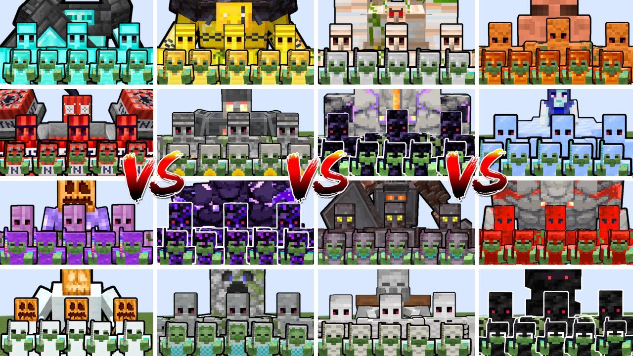 ALL MOB ARMOR ARMY TOURNAMENT | Minecraft Mob Battle