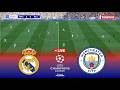 🔴LIVE : Real Madrid vs Manchester City - UEFA Champions League 2026 | Pes 21 Simulation Gameplay