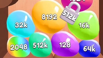 Jelly 2048 Blob Merge 3d 🔓 512k Number Gameplay