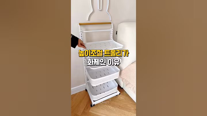 높이조절 트롤리가 화제인 이유 #살림템 #높이조절트롤리 #수납정리