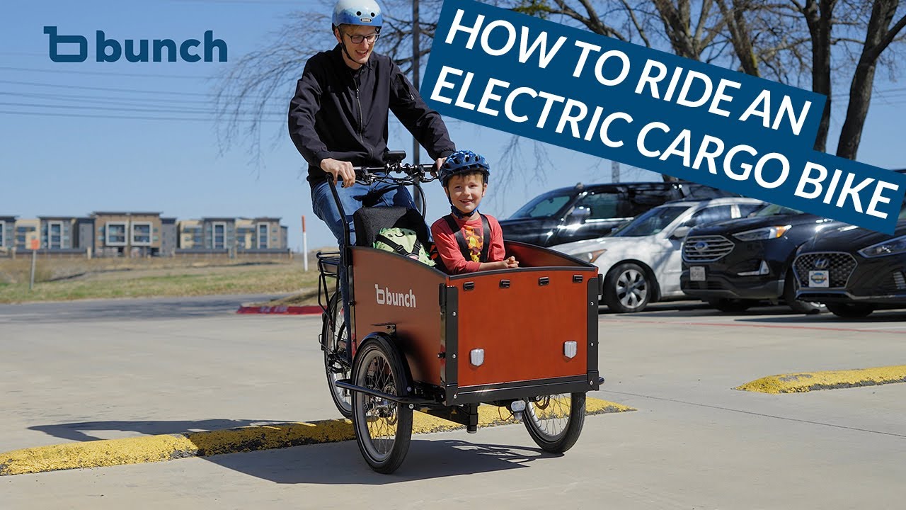 How To Ride A Three Wheel Electric Cargo Bike Cargo Trike YouTube