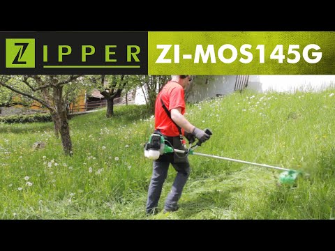 Мотокоса бензинова Zipper ZI-MOS145G 1650Вт, видео 1