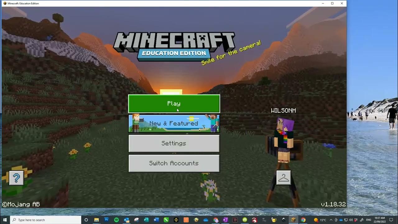 How to login to minecraft education edition in perth wa youtube