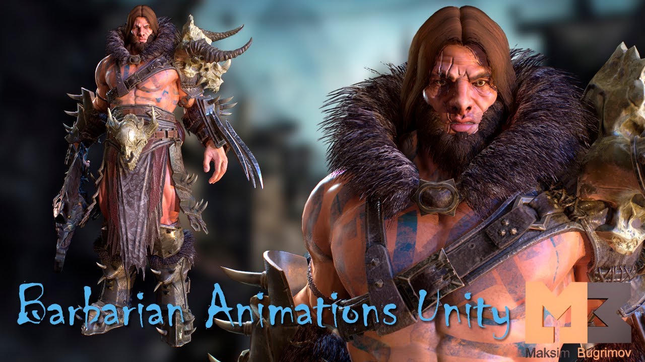 Animations Barbarian In Unity - YouTube