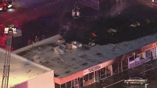 Explosion, fire at Glendale strip mall injures 3