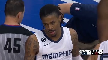 Joel Embiid gets way up for insane block on Ja Morant poster dunk attempt