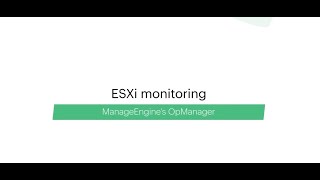 ESX monitoring software | ESXi management made easy with ManageEngine OpManager screenshot 4