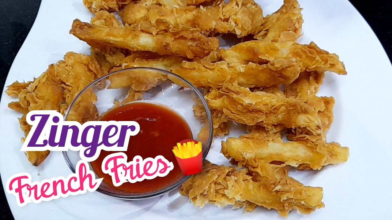 Crispy Zinger Fries Recipe in Urdu Hindi Crispy French Fries Banane Ka