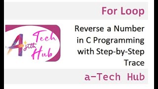 Reverse a Number in C Programming with Step-by-Step Trace| Malayalam