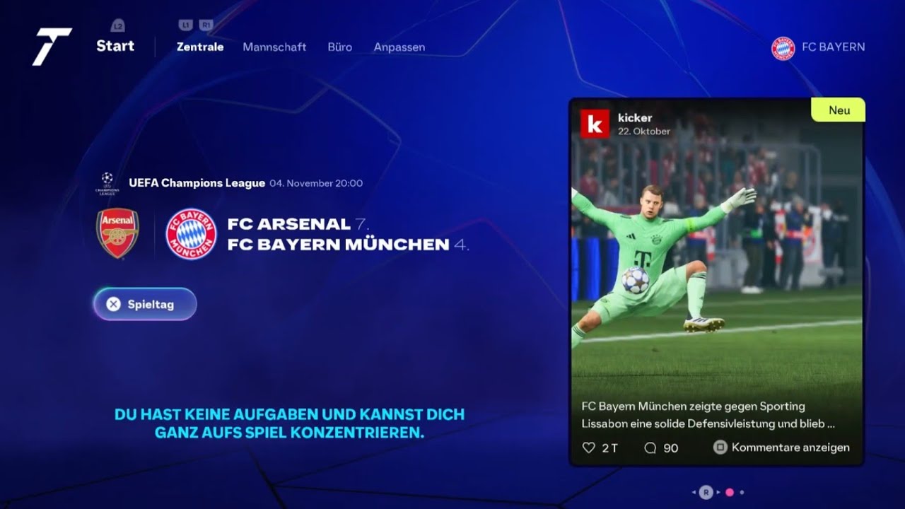 KURZ VOR SCHLUSS! Kann ich mit dem FC Bayern die CL gewinnen - FC Bayern - FC Arsenal - FC 26
