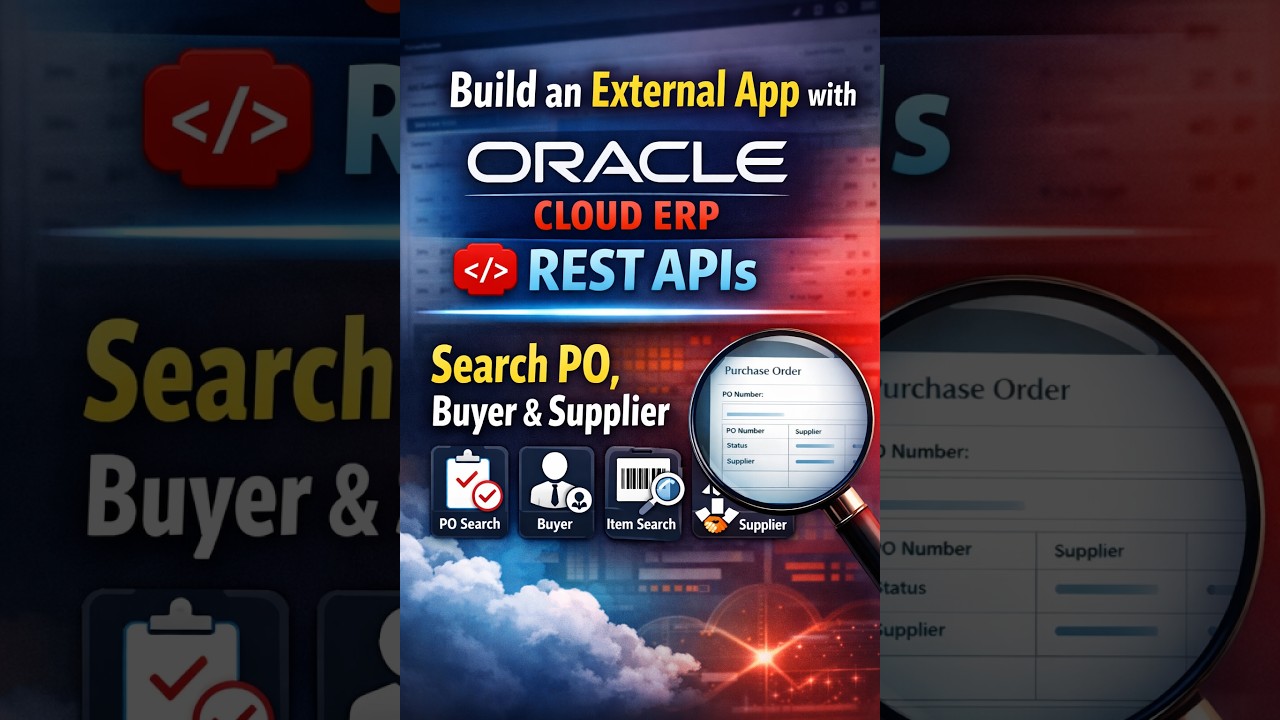 Oracle Fusion Erp Rest Api Build an External App with Oracle Cloud ERP REST APIs | Search PO ...