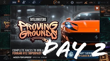 NEED FOR SPEED No Limits Android iOS Walkthrough - Day 2- SK1LLMAST3RS Proving Grounds- FERRARI 812