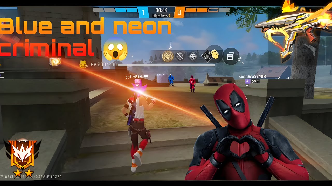 1v4 Flesh freez || Blue and neon criminal op gameplay 