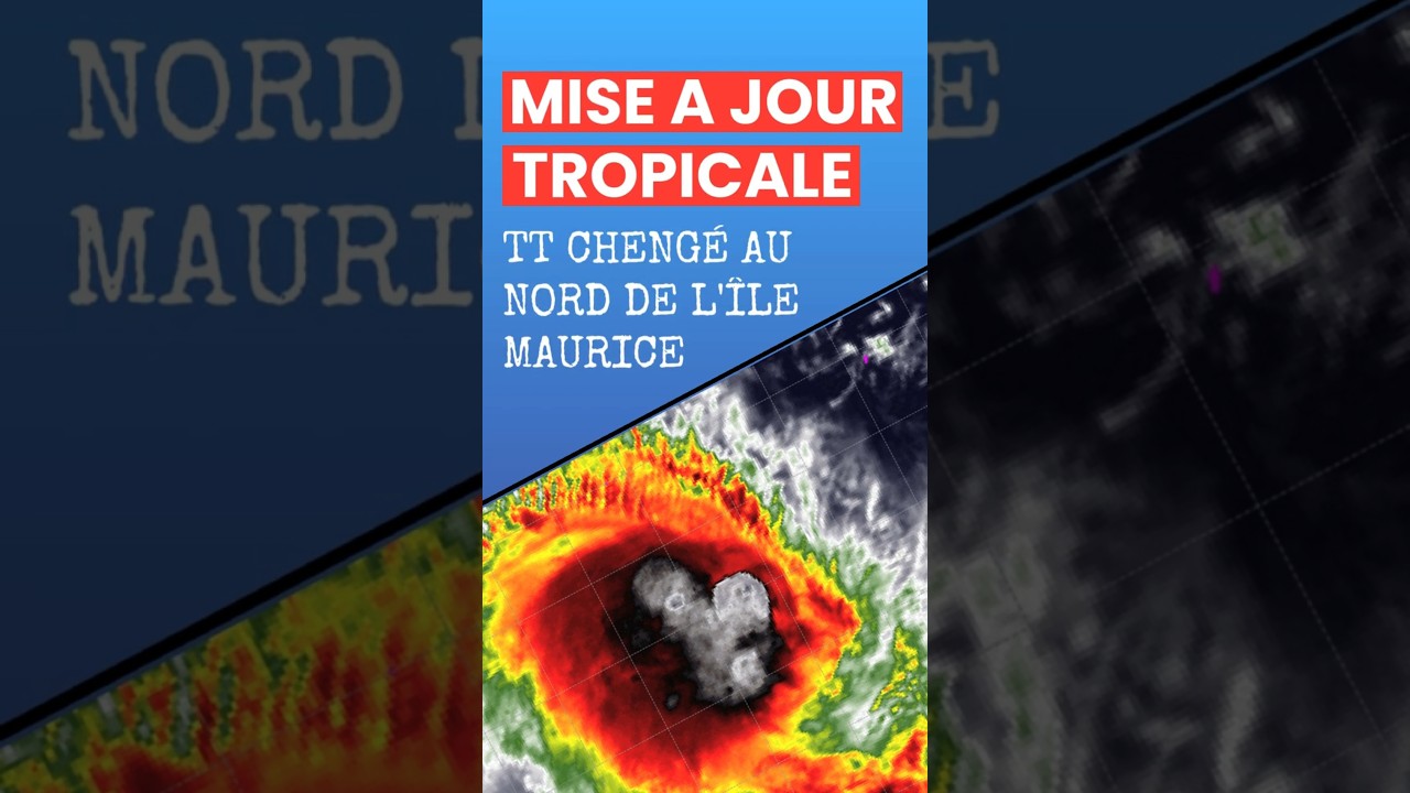 Cyclone tropical Chenge au nord de l'île Maurice : quels impacts ?! #weather #maurice #cyclone