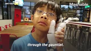10-year-old boy builds 3D-printed prosthetic hand for teacher
