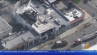 Aerials Over Fairfax District Show Aftermath Of Night Of Unrest