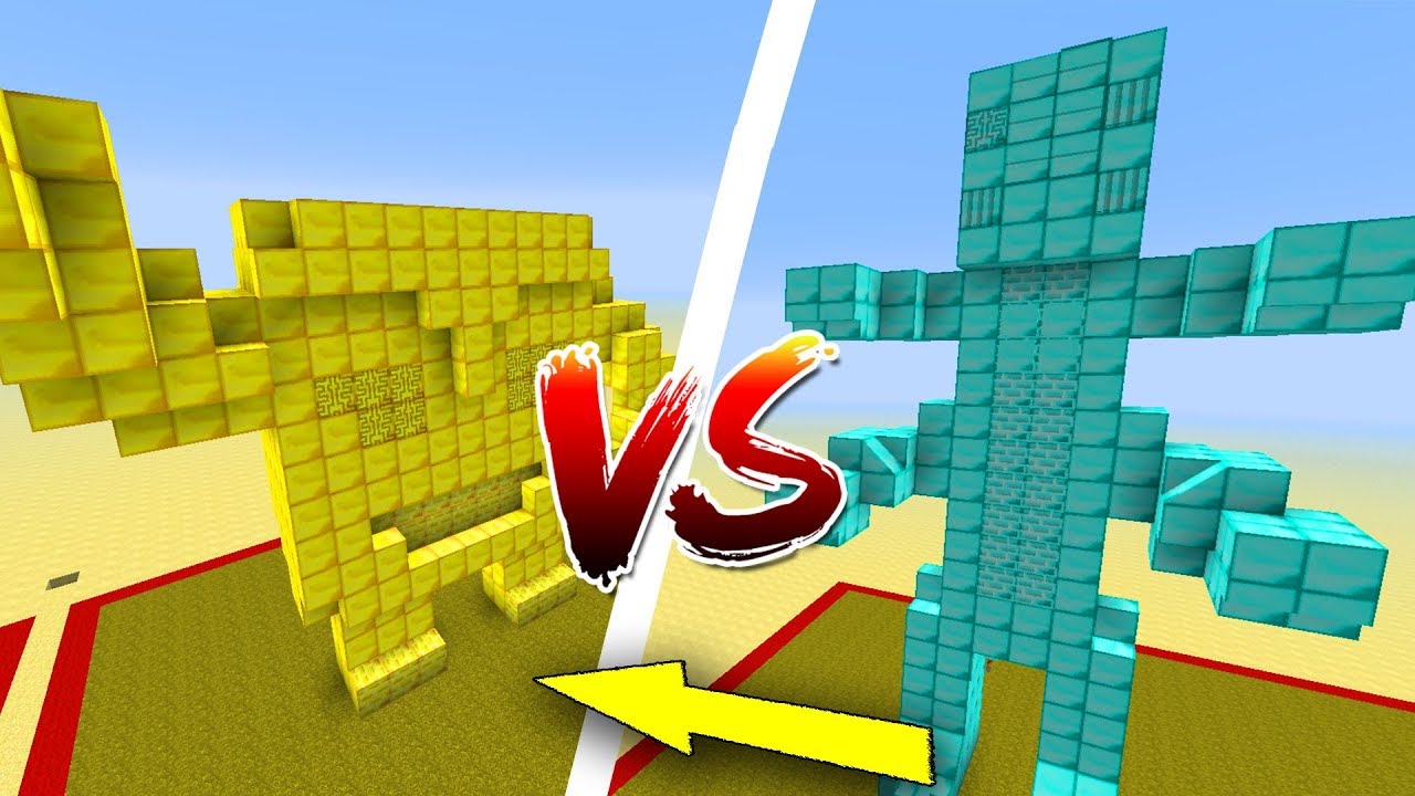 Thử Thách Làm Nhà Vàng Và Kim Cương Trong Minecraft - YouTube