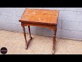 Vintage book stand repair and refinish  restoration