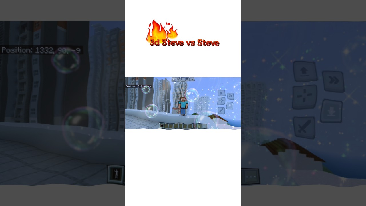 😲 3D Steve 😲 vs 😲 Steve 😲 in 😲 Minecraft 😲