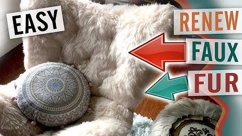 How to Deep Clean and Fix Faux Fur Chairs, Pillows, and Plush Toys - DIY