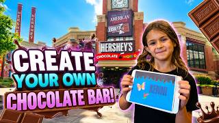 🍫 HERSHEY'S Create Your Own Candy Bar 🍫 FULL Experience At CHOCOLATE WORLD!