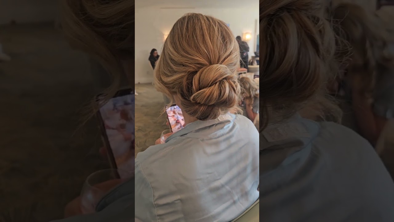 #lowbunstyle #bunhairstyle #hairstyle #easyupdo #hairtok #hairshorts #weddinghairstyle #weddinghair
