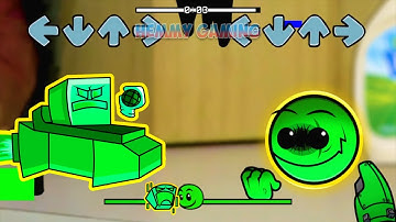 FNF Geometry Dash 1.0 vs Geometry Dash 2.3 Sings Sliced Pibby | Fire In The Hole FNF Mods