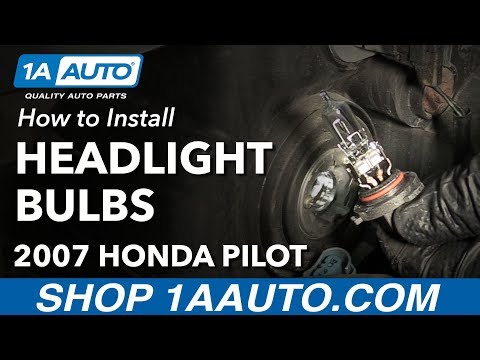 How to Change Headlight Bulbs 03-08 Honda Pilot