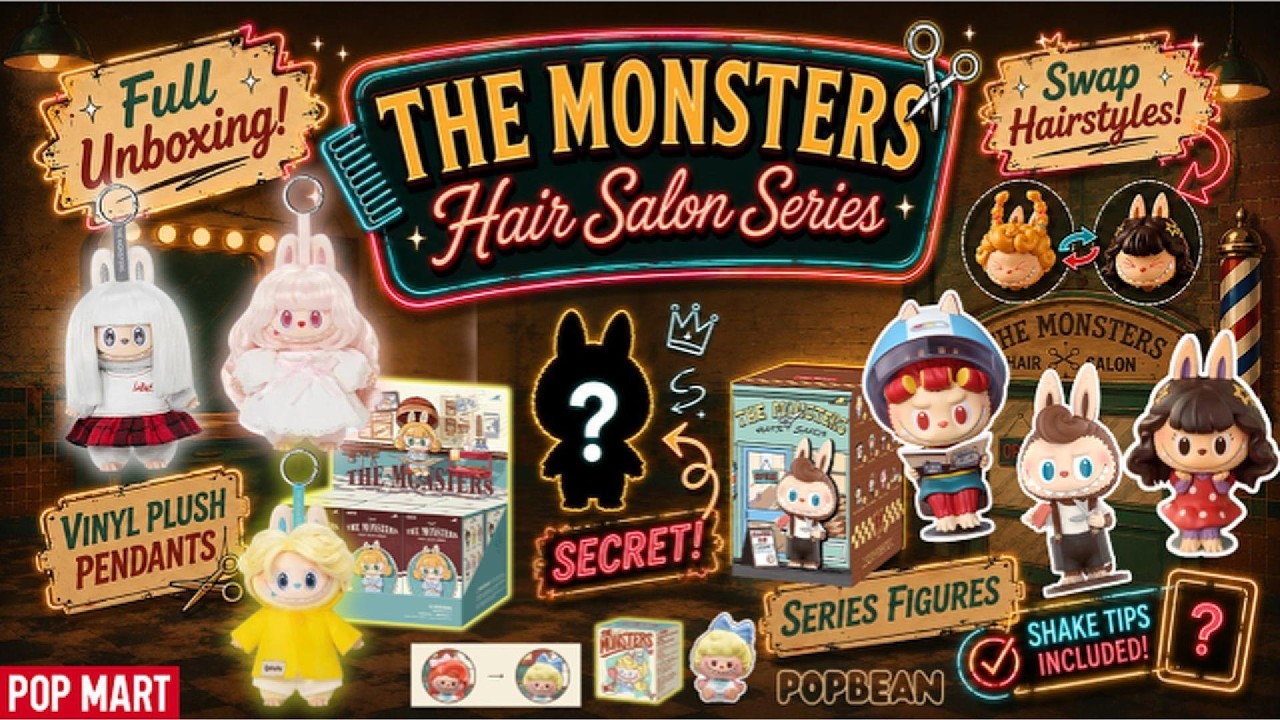The monsters hair salon シリーズ　シークレット 💈SECRET PULL?! THE MONSTERS HAIR SALON SERIES FULL UNBOXING
