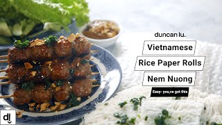 Vietnamese Rice Paper Rolls l Nem Nuong l INSTANT Rice Paper Sheets l Vietnamese Recipes l Duncan Lu