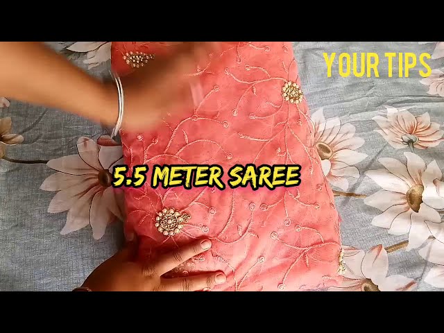 नेट की साड़ी  / Very Beautiful Low Cost net Saree Must Watch Video class=