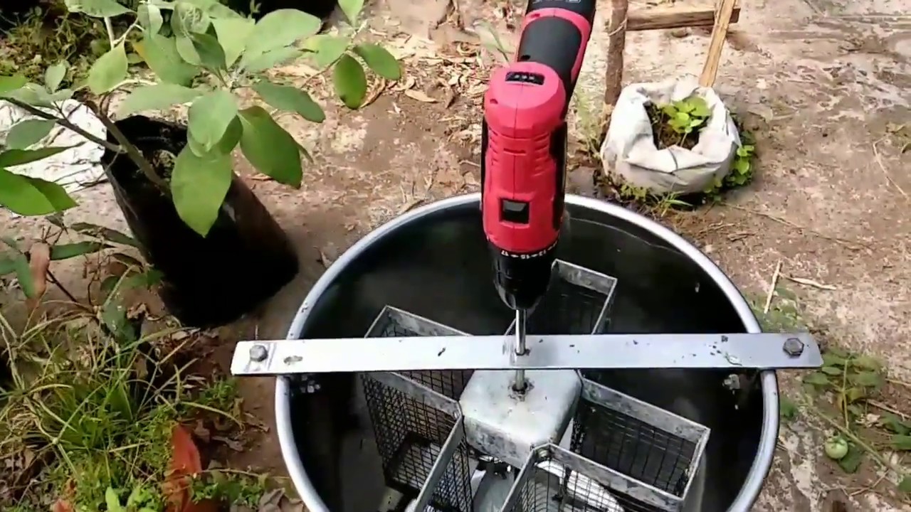 Home Made Hi Tech Honey Extractor YouTube