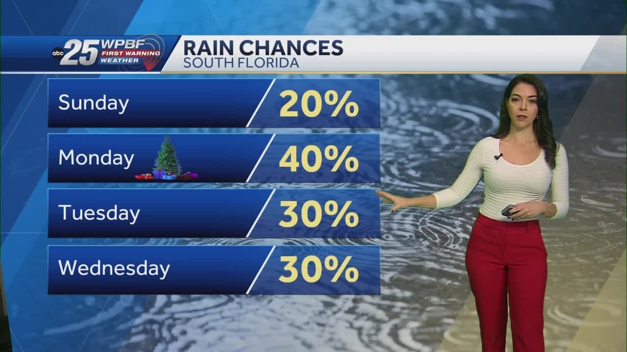 Rain chances increasing on Christmas Day - YouTube