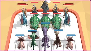 Dragon Merge Master 3D: Funny Game All Levels Gameplay (iOS,Android) Part 3 - Spinosaurus