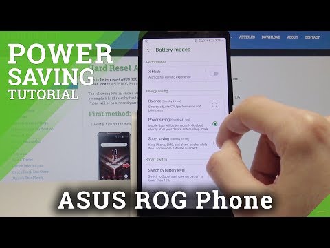 ASUS ROG Phone에서 절전 모드를 사용하는 방법 – 배터리 세이버 설정