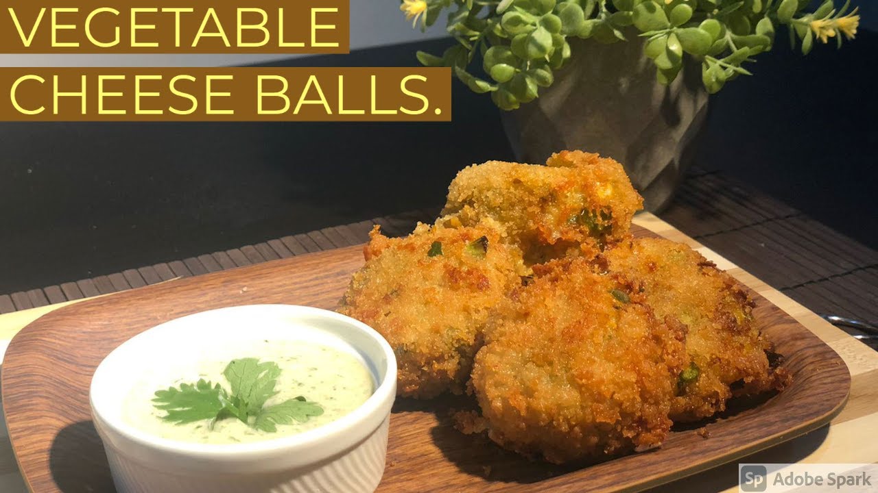 Vegetable cheese balls Quick and Easy Snack Recipe YouTube