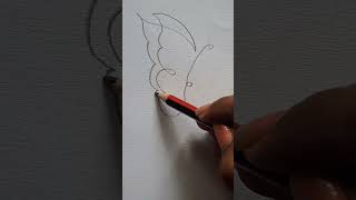one line drawing butterfly #creative #satisfying #drawing #art #shortsfeed