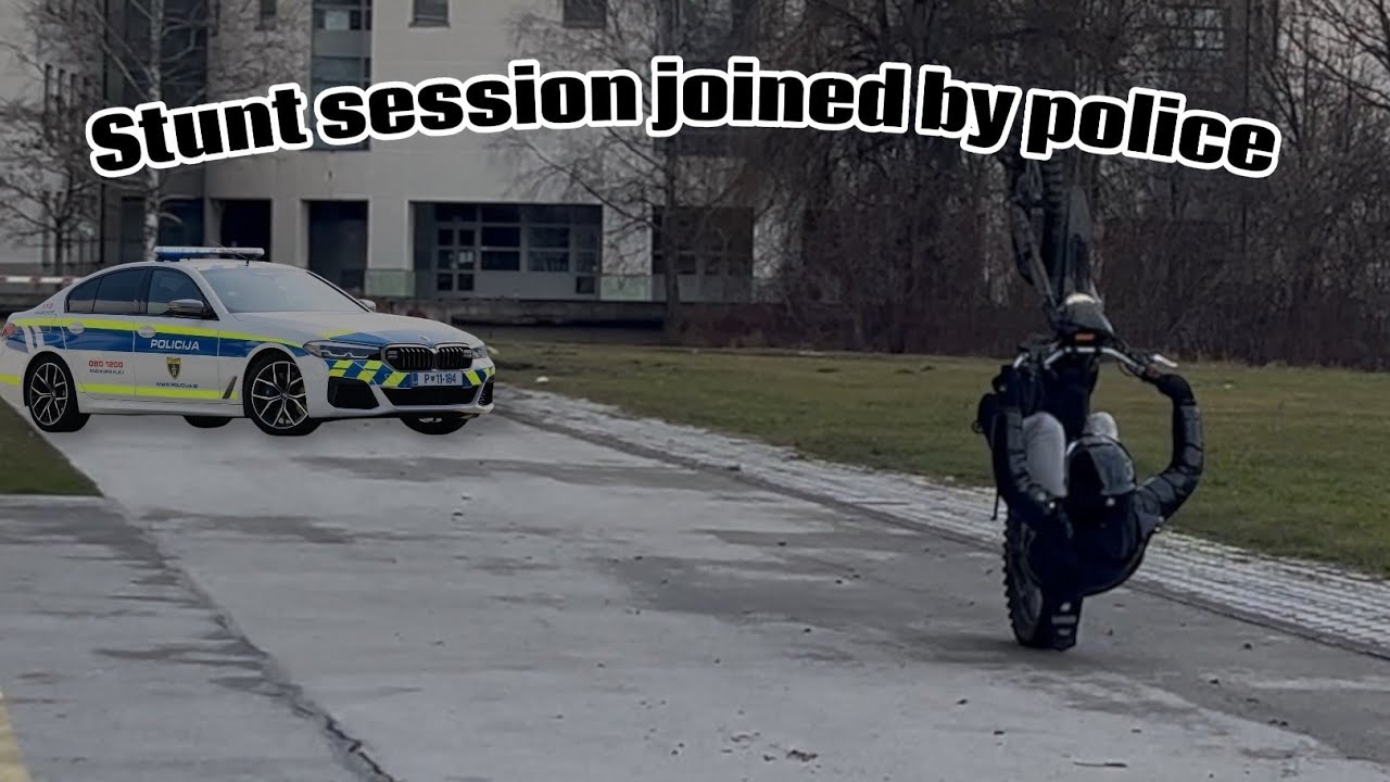 Stunt session joined by police