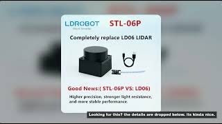 LDROBOT STL-06P / STL-06N lidar outdoor Light resistance 60Klx 5000Hz 12m 360� Scanning support ROS1 LDROBOT STL-06P / STL-06N lidar outdoor Light resistance 60Klx 5000Hz 12m 360� Scanning support ROS1